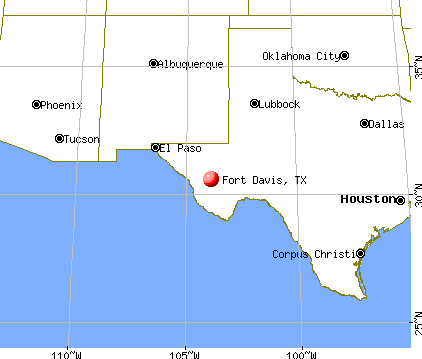 Fort Davis, Texas map