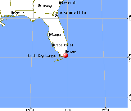 North Key Largo, Florida map