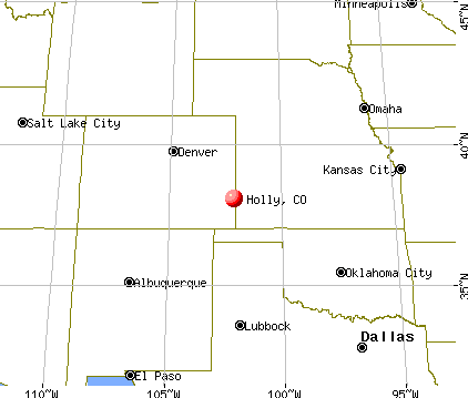 Holly, Colorado map