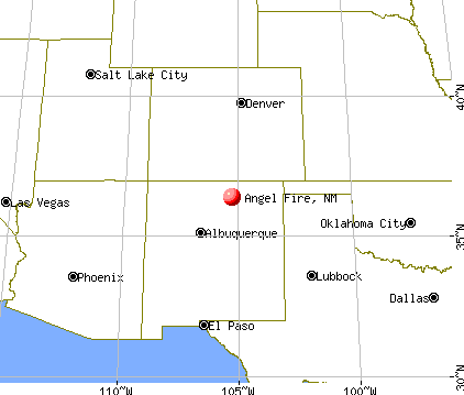 Angel Fire, New Mexico map