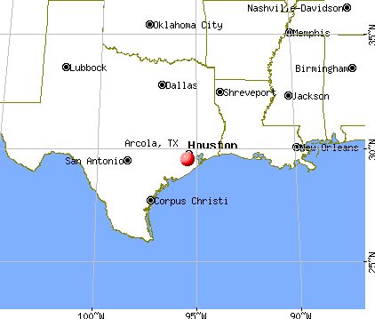 Arcola, Texas map