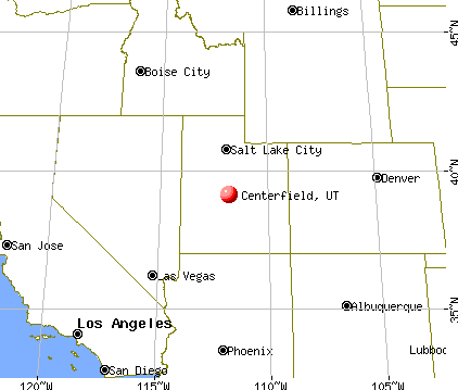 Centerfield, Utah map