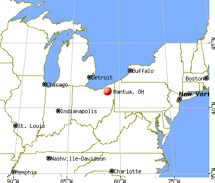 Mantua, Ohio map