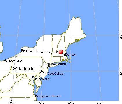 Townsend, Massachusetts map