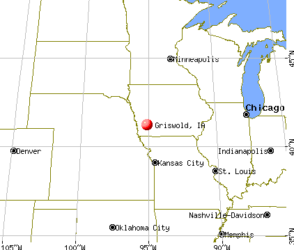 Griswold, Iowa map
