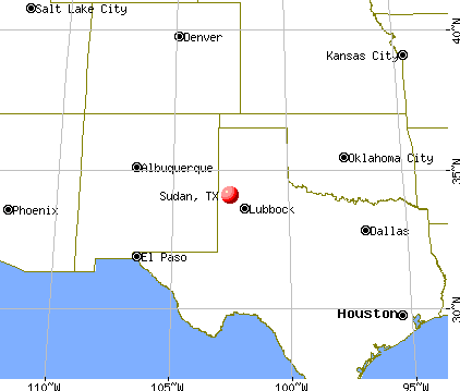 Sudan, Texas map