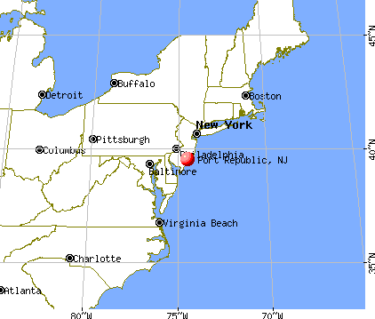 Port Republic, New Jersey map