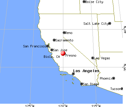 Biola, California map