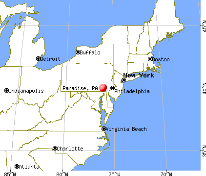 Paradise, Pennsylvania map