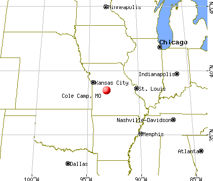 Cole Camp, Missouri map