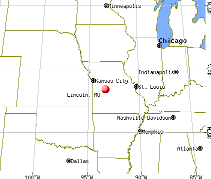Lincoln, Missouri map
