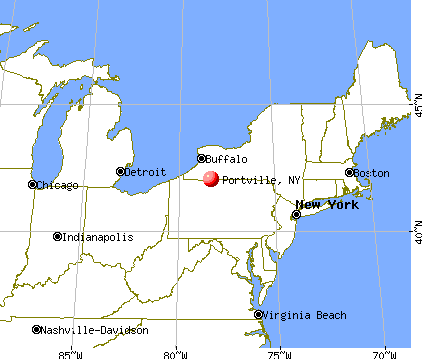 Portville, New York map