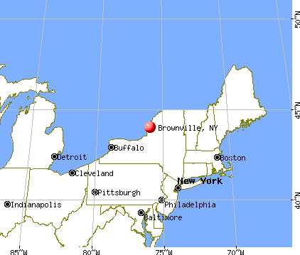 Brownville, New York map