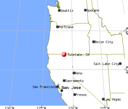 Tulelake, California map