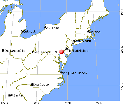 Charlestown, Maryland map
