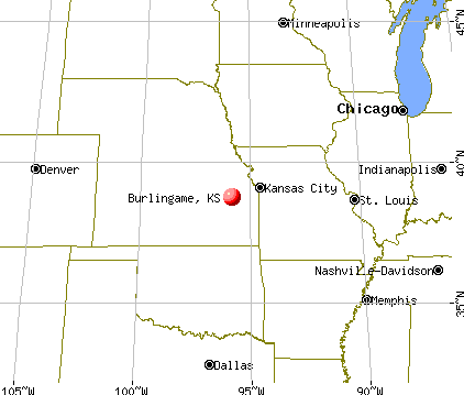 Burlingame, Kansas map