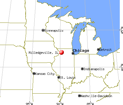 Milledgeville, Illinois map