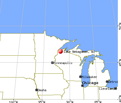 Lake Nebagamon, Wisconsin map