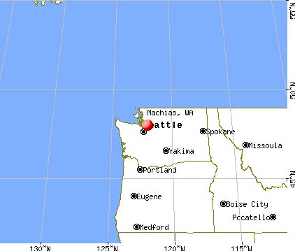 Machias, Washington map