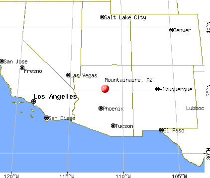 Mountainaire, Arizona map
