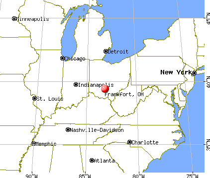 Frankfort, Ohio map