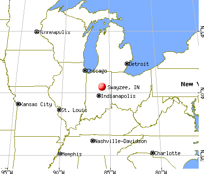 Swayzee, Indiana map