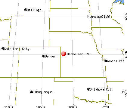 Benkelman, Nebraska map