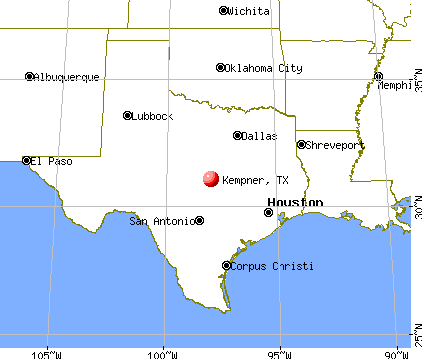 Kempner, Texas map