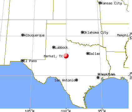 Merkel, Texas map