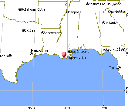 Lockport, Louisiana map