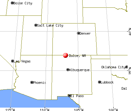 Dulce, New Mexico map