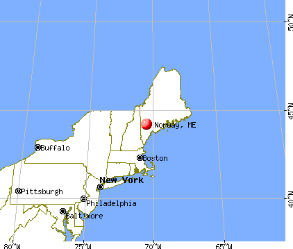 Norway, Maine map