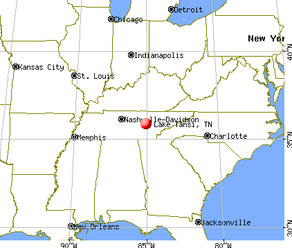 Lake Tansi, Tennessee map