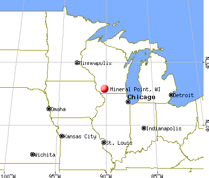 Mineral Point, Wisconsin map