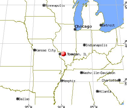 Trenton, Illinois map