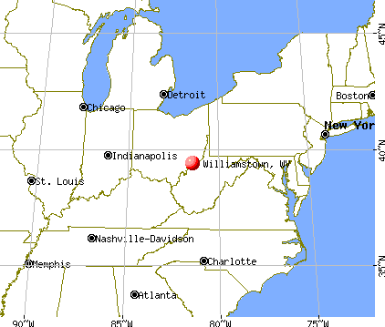 Williamstown, West Virginia map