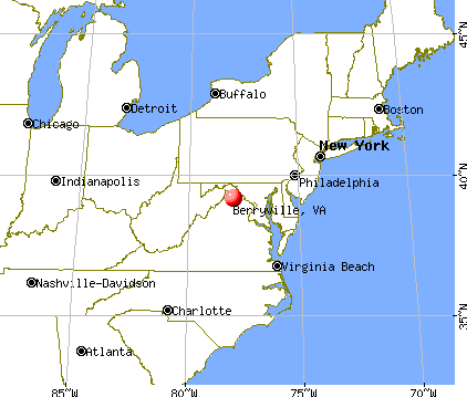 Berryville, Virginia map