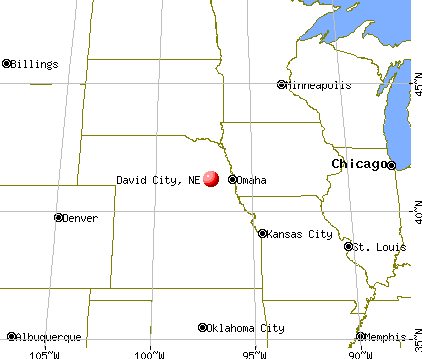 David City, Nebraska map