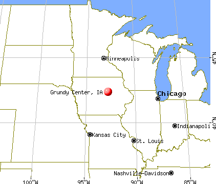 Grundy Center, Iowa map