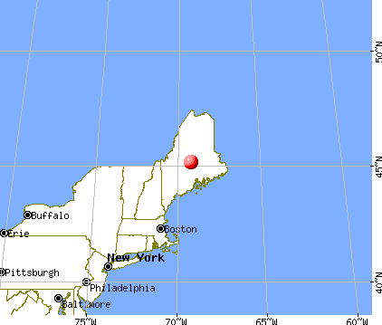Dover-Foxcroft, Maine map