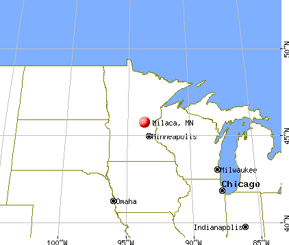 Milaca, Minnesota map