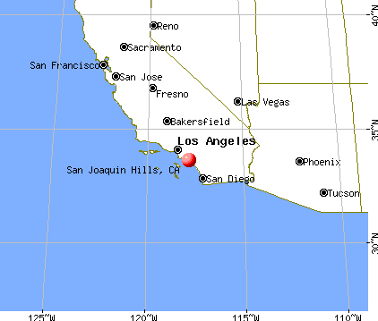 San Joaquin Hills, California map