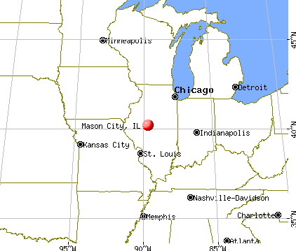 Mason City, Illinois map