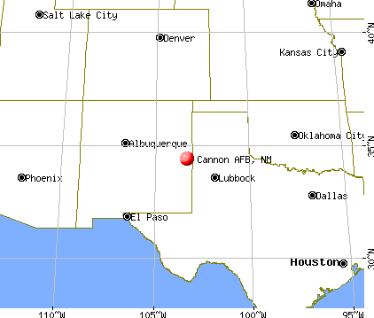 Cannon AFB, New Mexico map