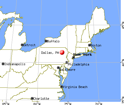 Dallas, Pennsylvania map