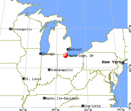 Walbridge, Ohio map