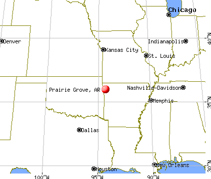 Prairie Grove, Arkansas map