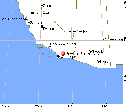 Borrego Springs, California map