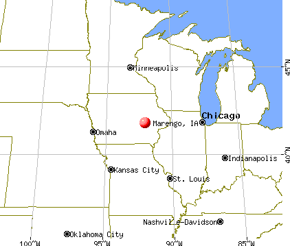 Marengo, Iowa map