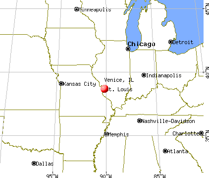 Venice, Illinois map
